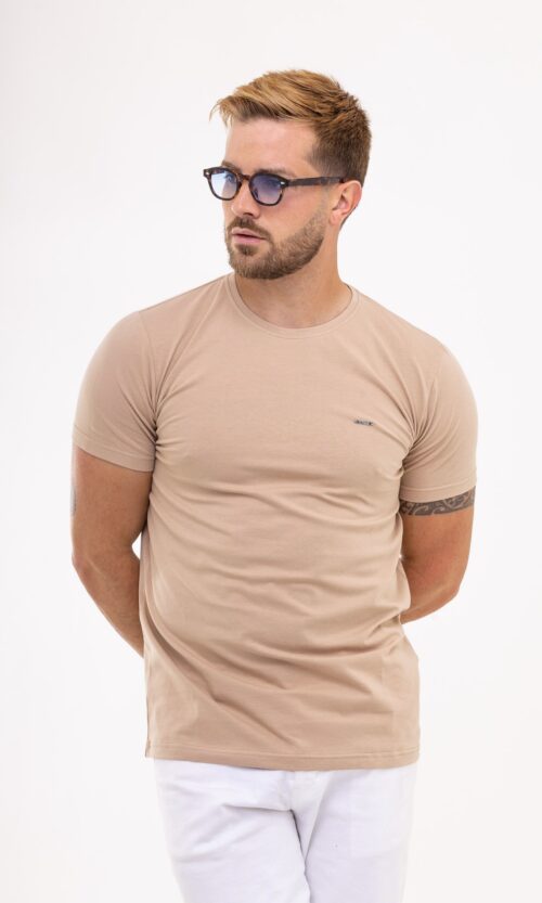 T-SHIRT BASIC BEGE CLARO