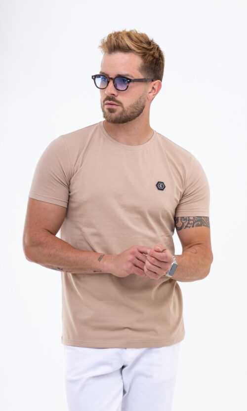 T-SHIRT HEXA BEGE CLARO