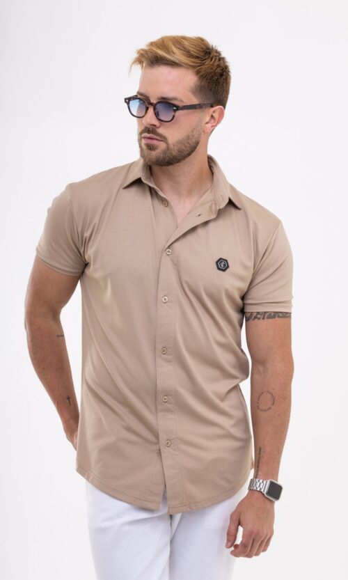 CAMISA HEXA BEGE CLARO
