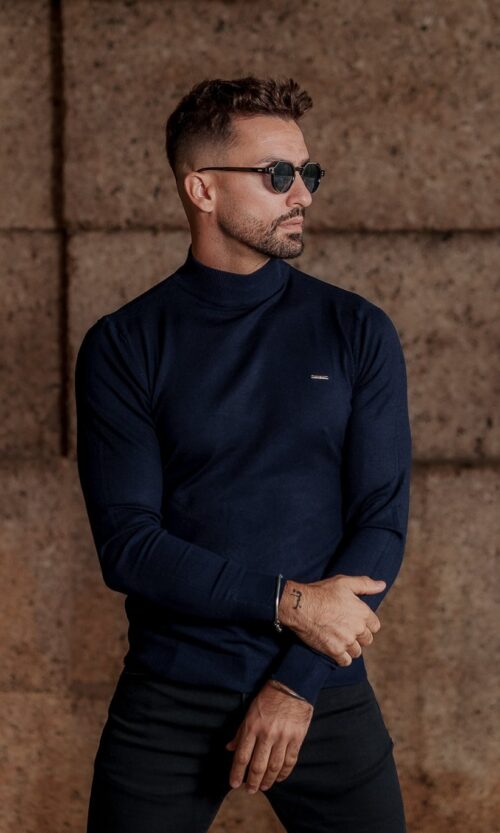 MEIA GOLA AZUL MARINHO