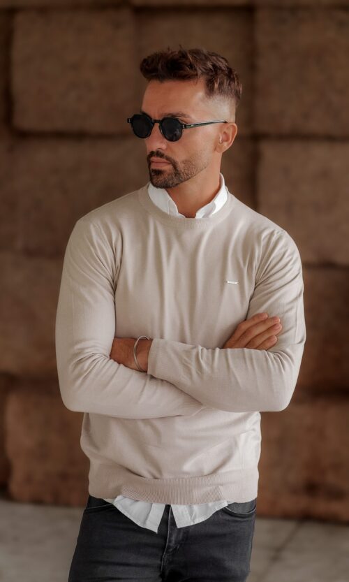 CAMISOLA MALHA LISA BEGE