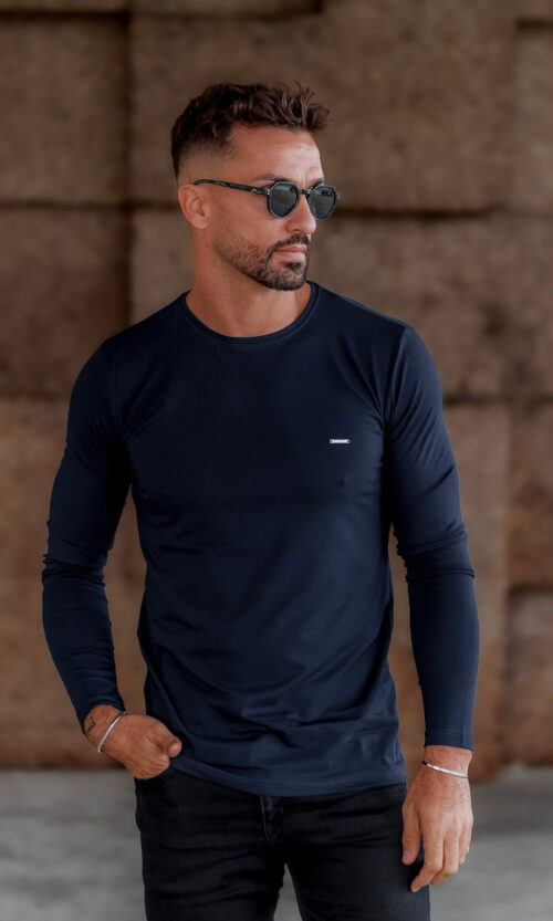 CAMISOLA BASIC AZUL MARINHO