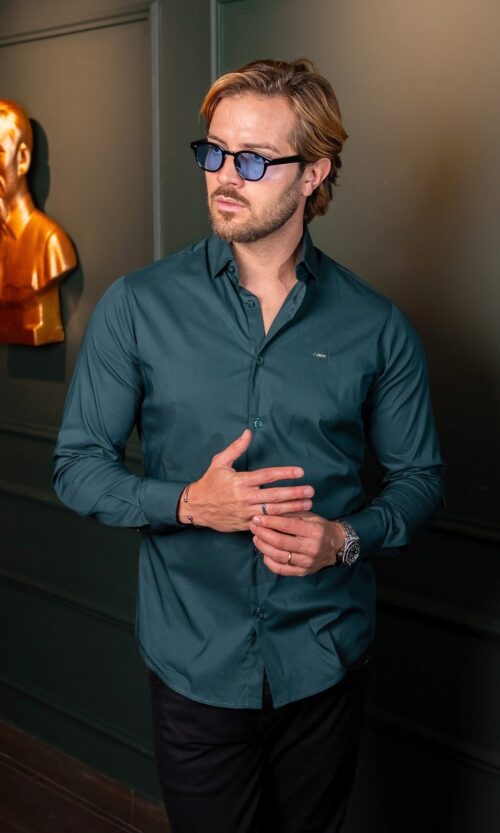 CAMISA CLÁSSICA VERDE