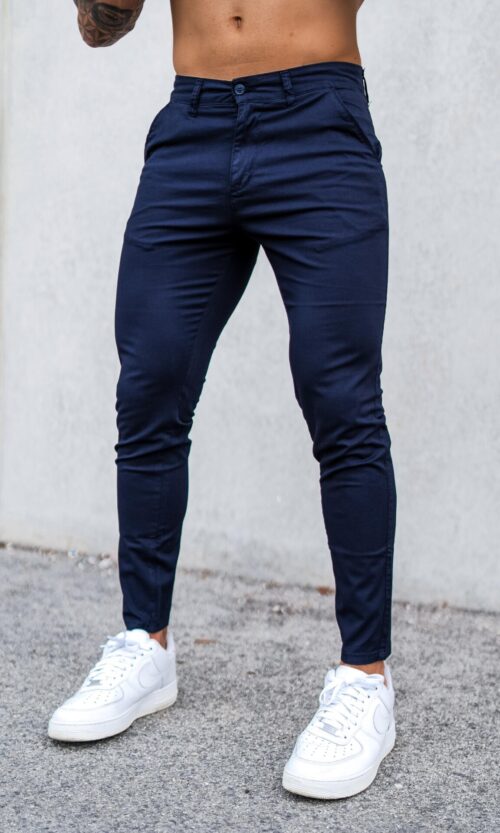CALÇA CHINO SLIM FIT AZUL MARINHO
