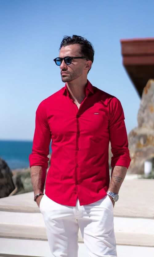 CAMISA CLÁSSICA VERMELHA