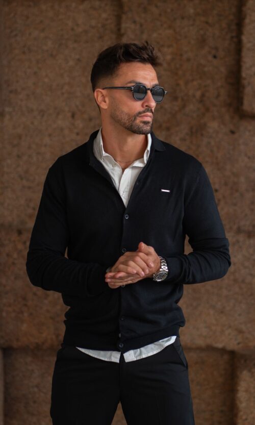 CARDIGAN CAMISA PRETO