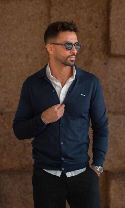 CARDIGAN CAMISA AZUL