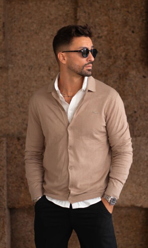 CARDIGAN CAMISA BEGE