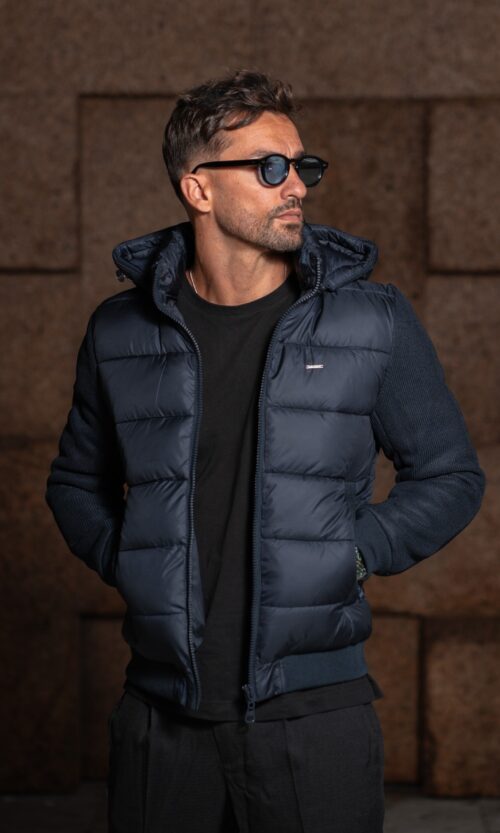 BOMBER PUFFER SYRUS AZUL MARINHO