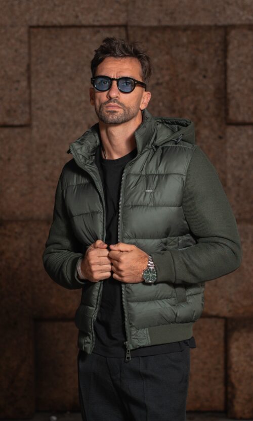 BOMBER PUFFER SYRUS VERDE KHAKI