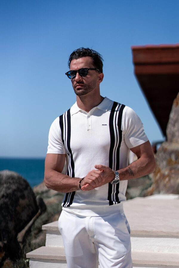 POLO-SHIRT ENZO WHITE - Image 3