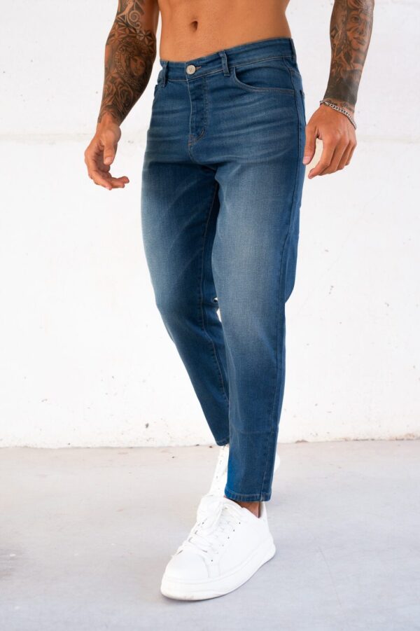 JEANS TAPERED DENIN BLUE