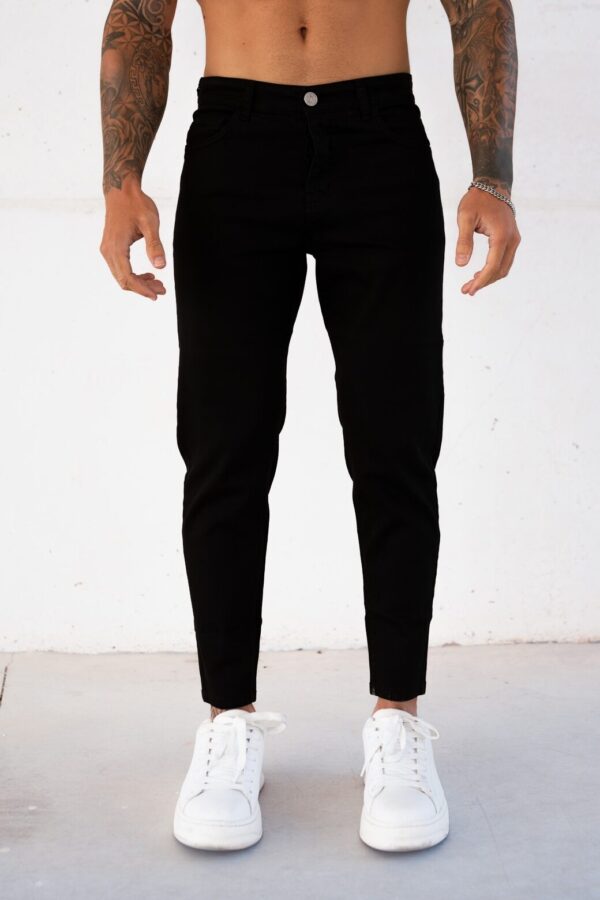JEANS TAPERED BLACK - Image 2