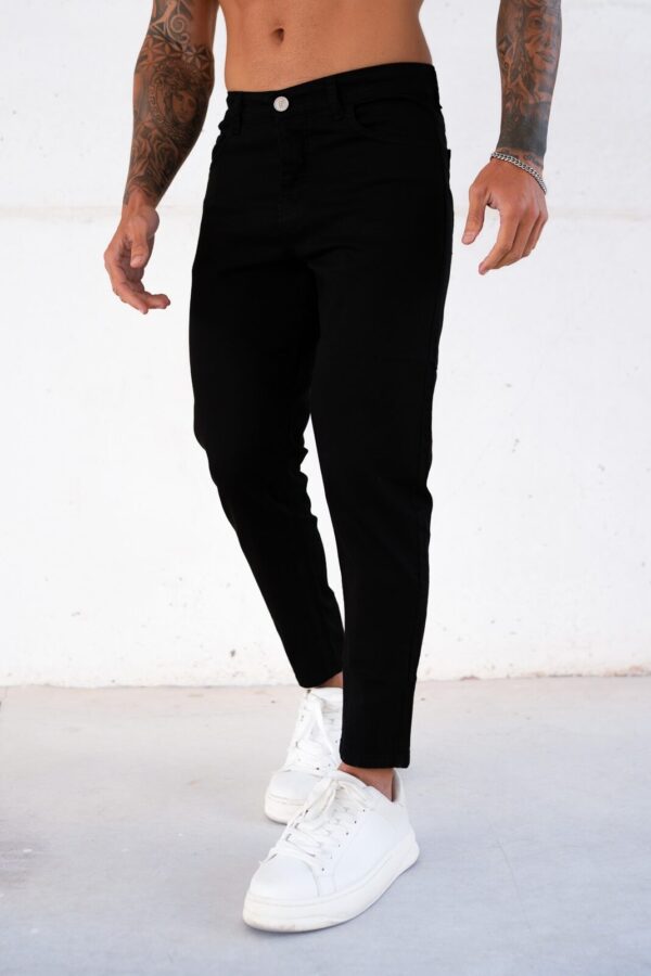 JEANS TAPERED BLACK