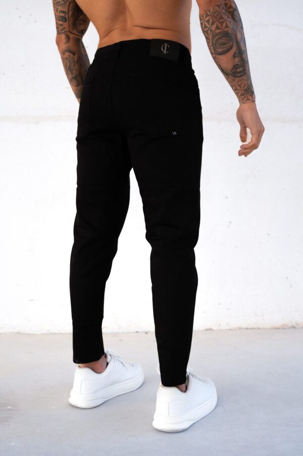 JEANS TAPERED BLACK - Image 3