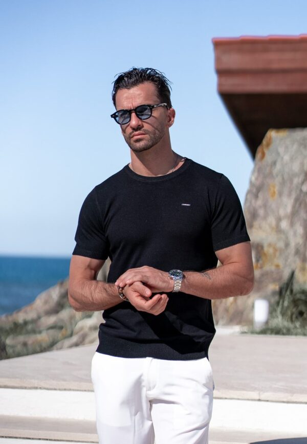 T-SHIRT KNIT BASIC BLACK