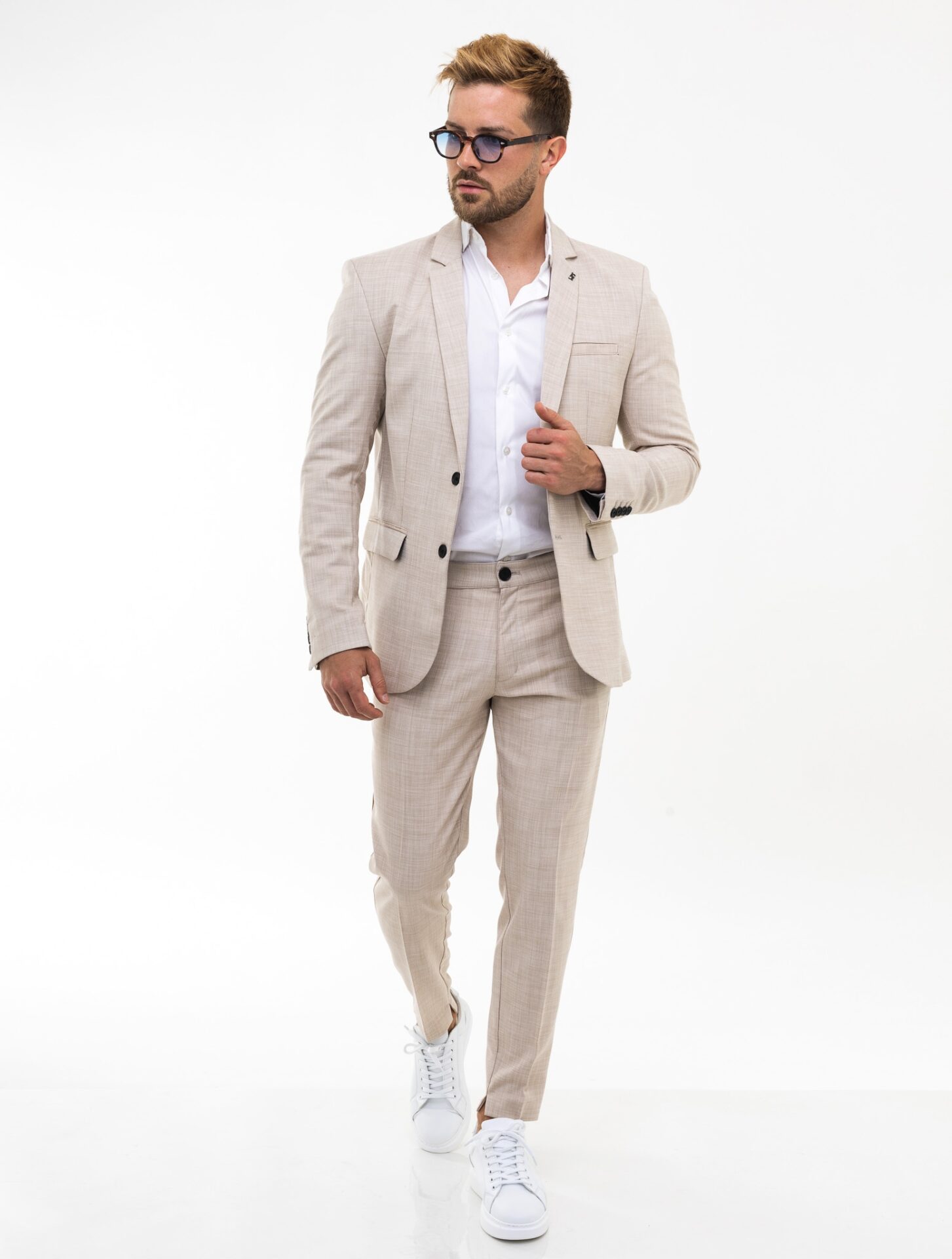 FATO CLÁSSICO LINHO BEGE CLARO - IC Wear