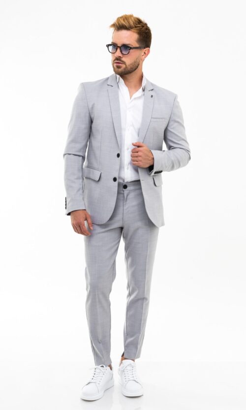 FATO CLÁSSICO LINHO CINZA CLARO