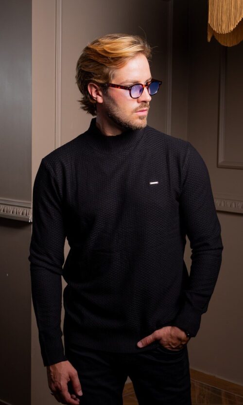 MEIA GOLA CAPRI PRETO