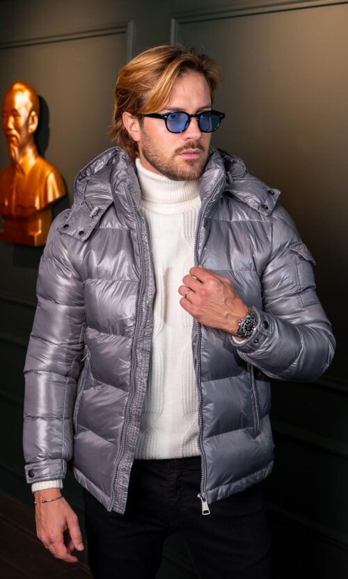 BOMBER PUFFER MONACO CINZA