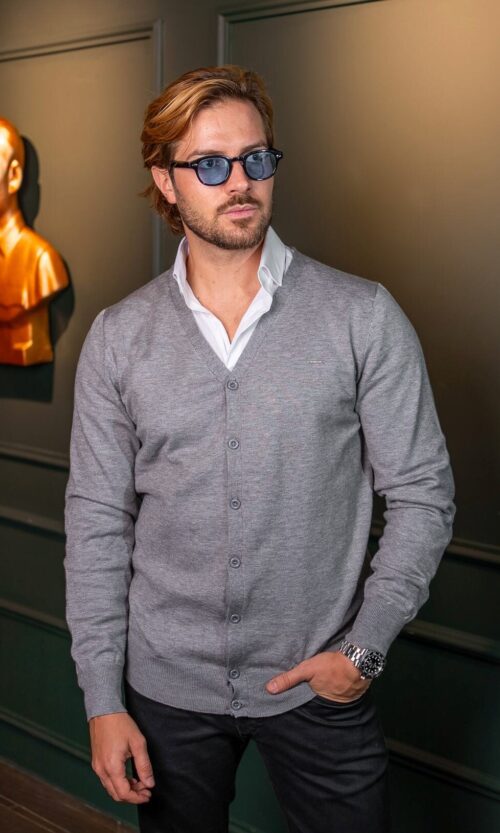 CARDIGAN PORTOFINO CINZA