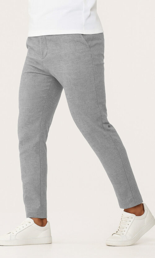 CALÇA CHINO REGULAR CINZA