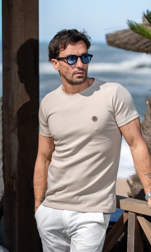 T-SHIRT RIVIERA BEGE